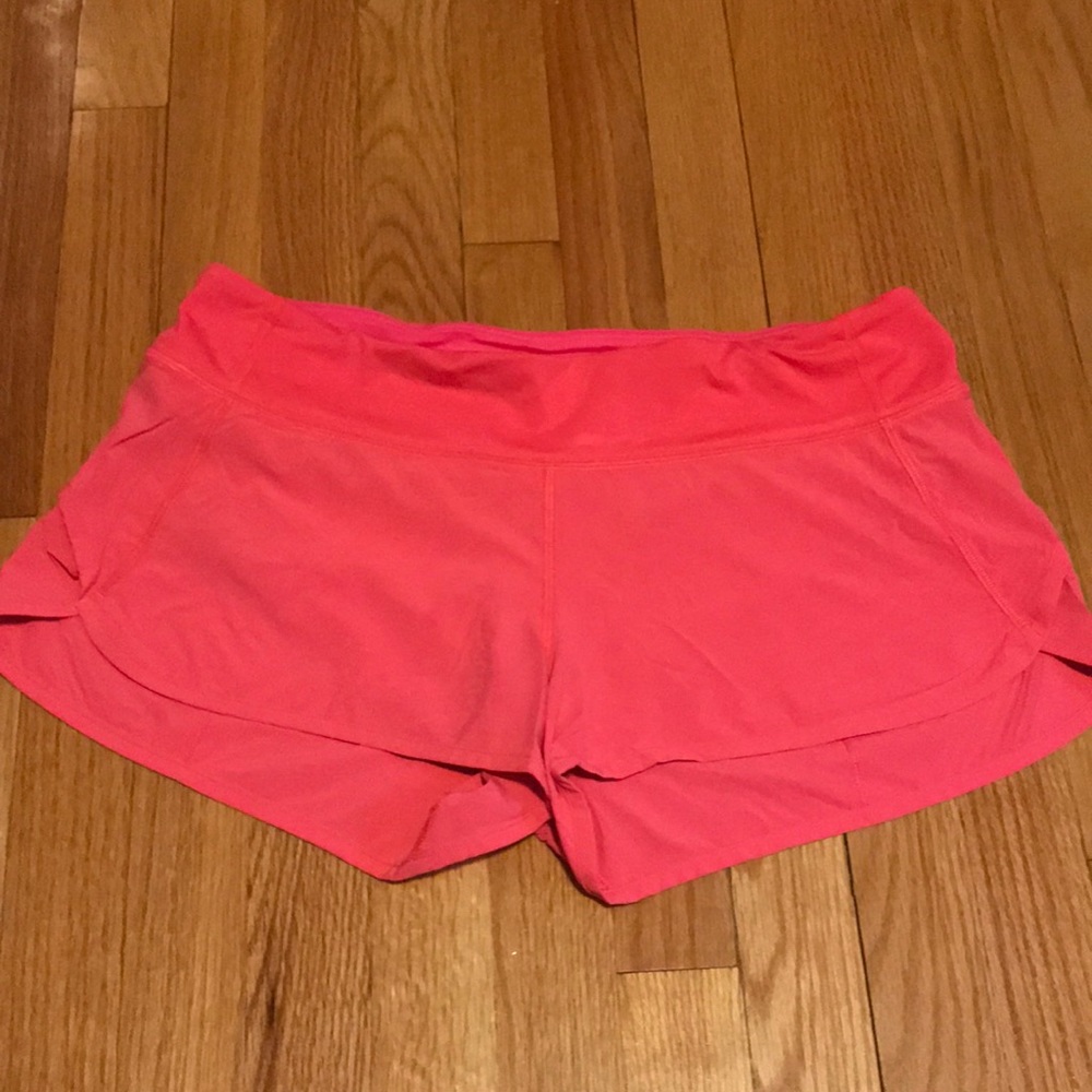 Coral Lululemon Speed Up Short